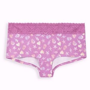 Torrid skull cotton boyshort panty size 2